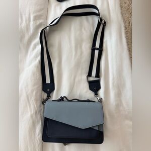 Botkier Cobble Hill Blue Colorblocked Crossbody Bag